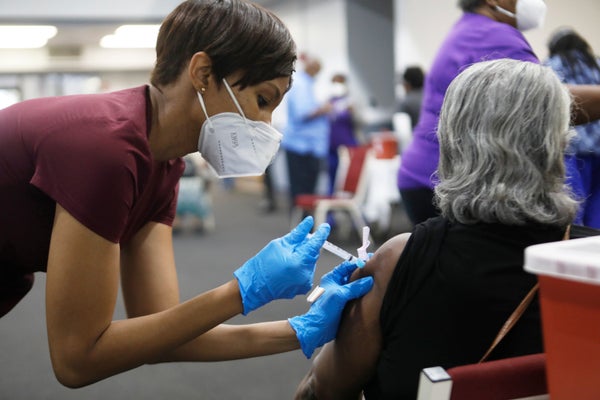 Bible-Based Fellowship Church in Tampa, Fla., working with the Pasco County health department and the Army National Guard, administered vaccines to residents 65 and older last month.