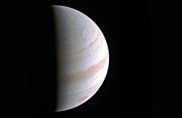 NASA's Juno Transmits First Close Look at Jupiter
