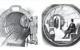 The First Subway in New York City Was a Cylindrical Car Pushed by Air