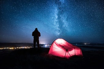 Camping with Galaxy view