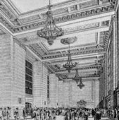 PROSPECTIVE VIEW OF THE GREAT WAITING ROOM, 1912: