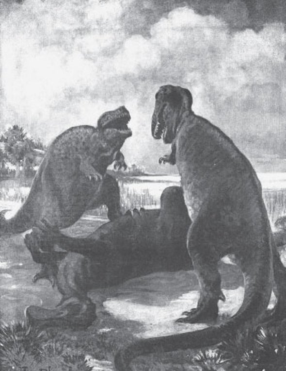 Fighting Tyrannosaurs and Natural History, from 1915