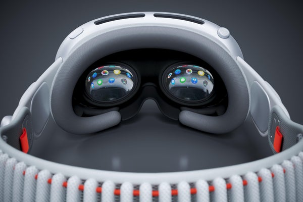 Realisitc 3D Rendering of a new Apple Vision Pro XR Headset