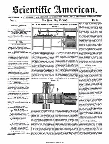 Scientific American Magazine Vol 4 Issue 35