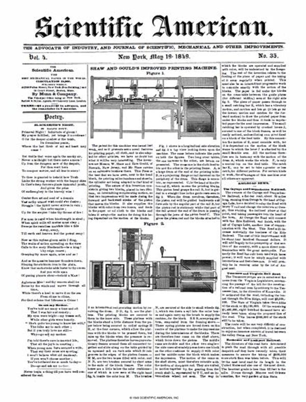 Scientific American Magazine Vol 4 Issue 35