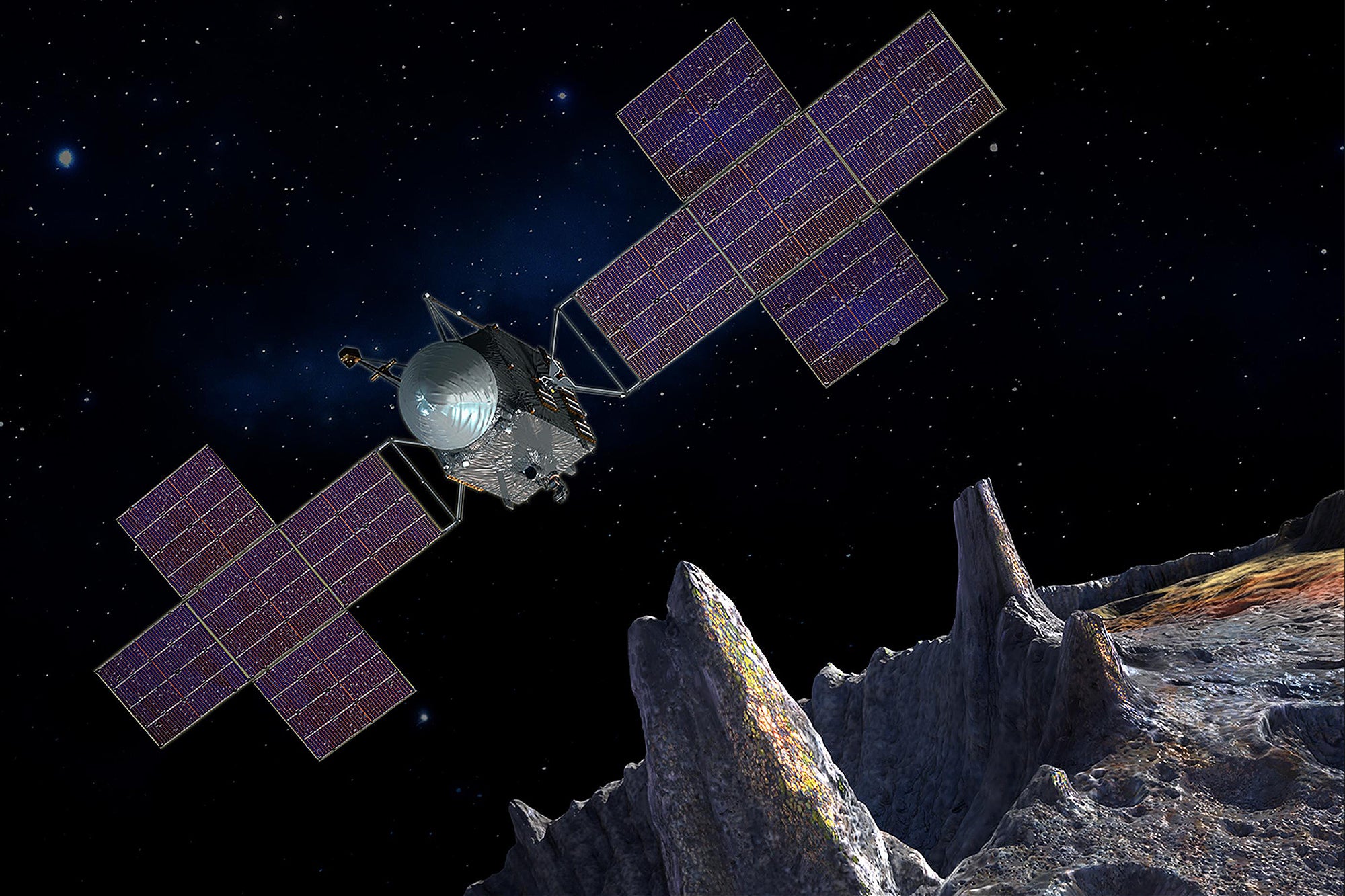 NASA's Psyche Mission Launches to Mysterious Metallic Asteroid