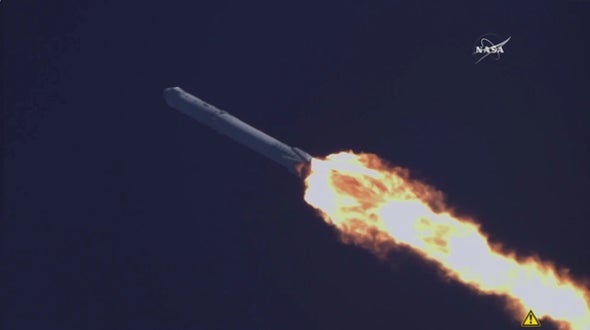 SpaceX Sticks a Rocket Landing at Sea in Historic First
