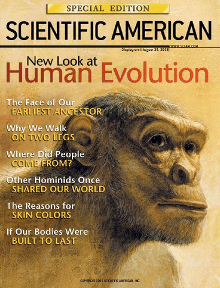 New Look at Human Evolution, May 2003