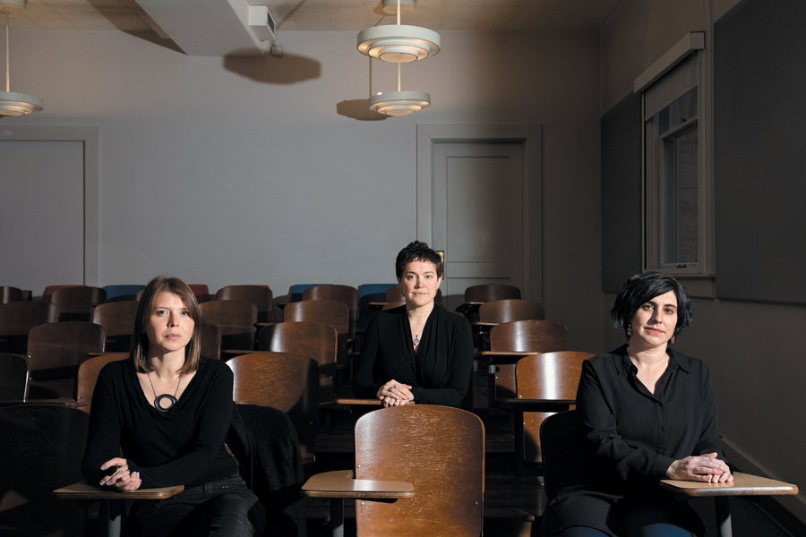 University of Washington's astronomy department includes (from left) Jessica Werk, Emily Levesque and Sarah Tuttle.