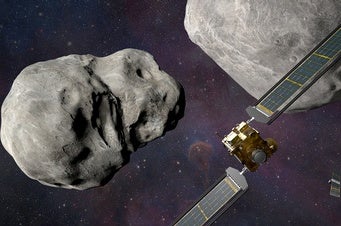 Illustration of the Double Asteroid Redirection Test