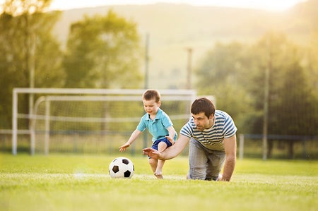 father with son