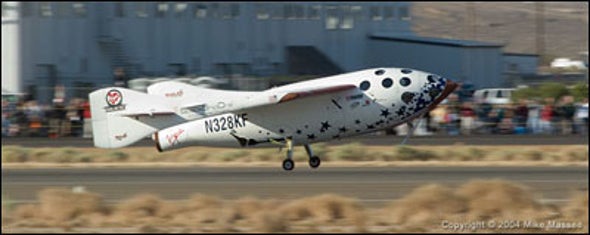 SpaceShipOne Soars