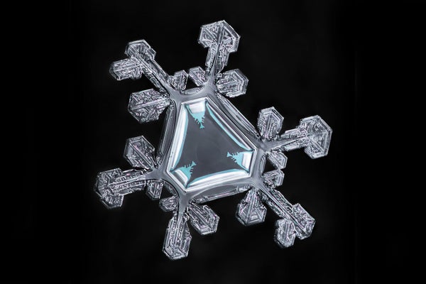 Triangular snowflake.