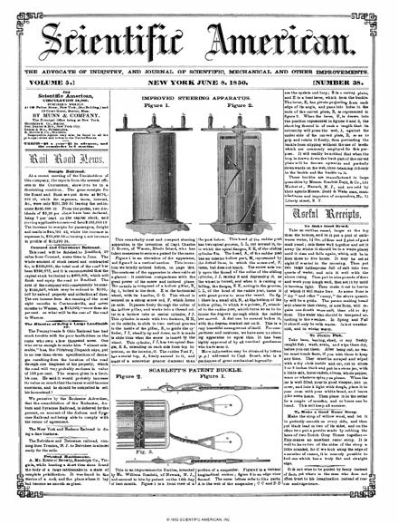 Scientific American Magazine Vol 5 Issue 38
