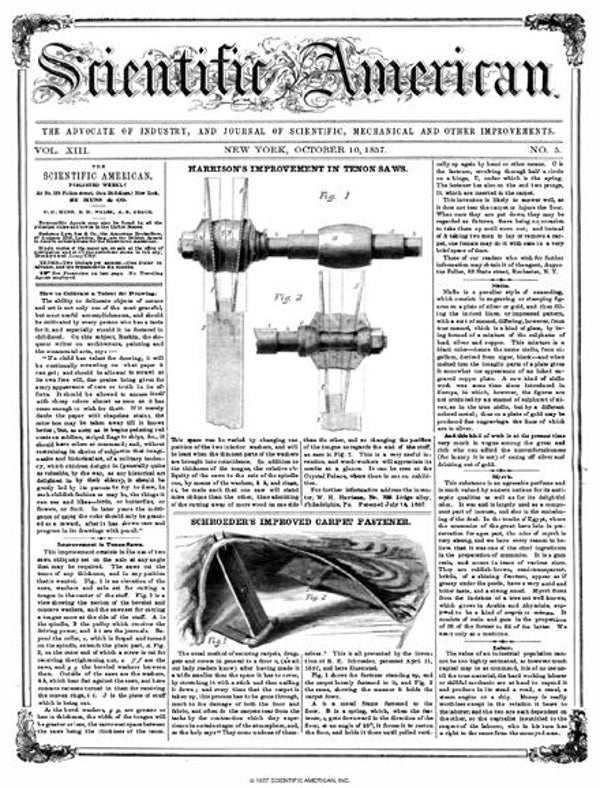 Scientific American Magazine Vol 13 Issue 5