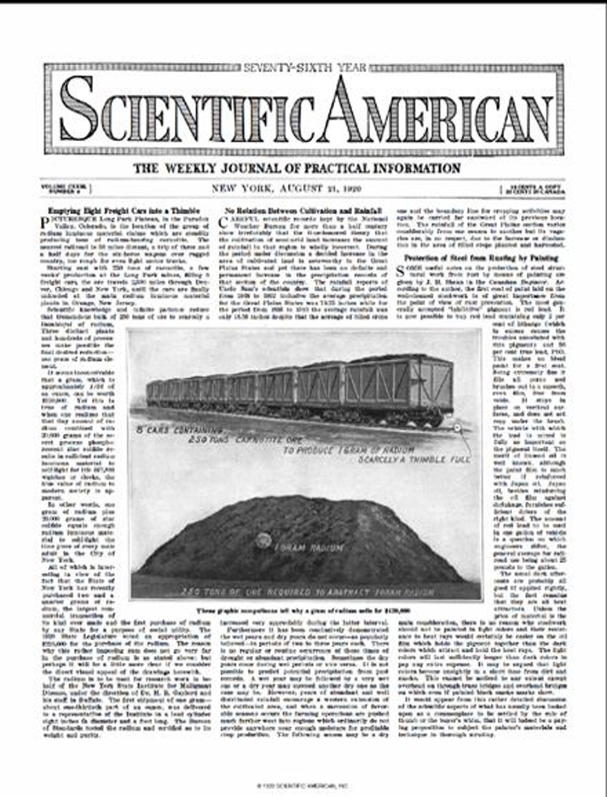Scientific American Volume 123, Issue 8 | Scientific American