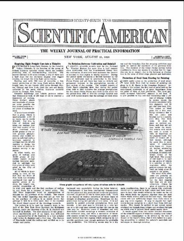 Scientific American Magazine Vol 123 Issue 8