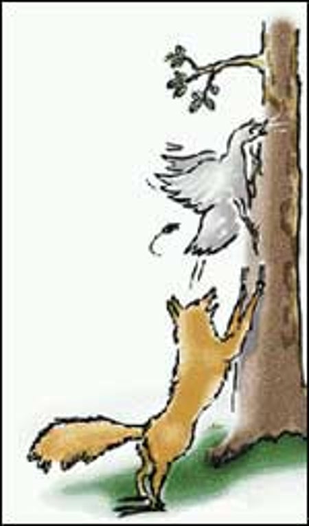 Ground birds seek out trees for safety