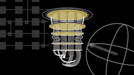 An artist's interpretation of a quantum computer