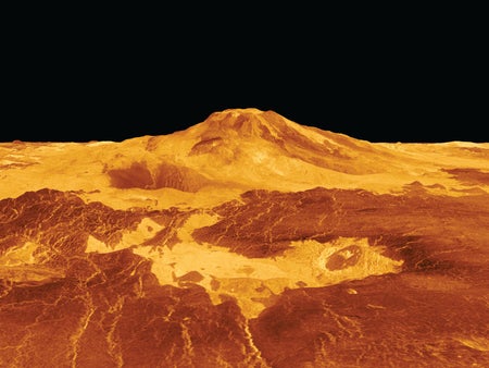 Venus Maat Mons volcano