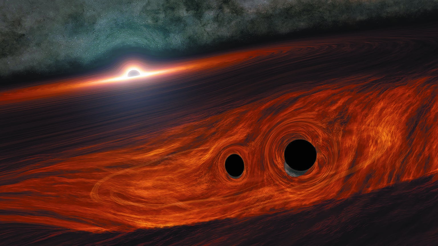 Merging black holes illustrated