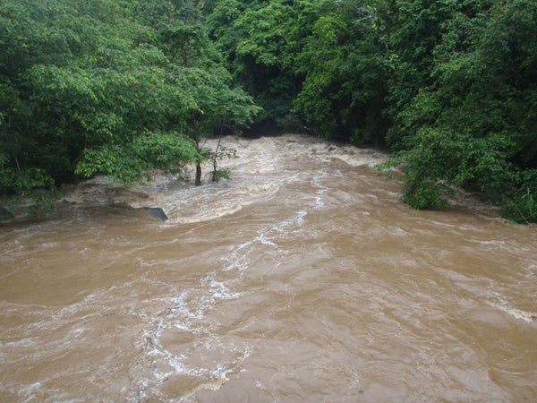 river during flood