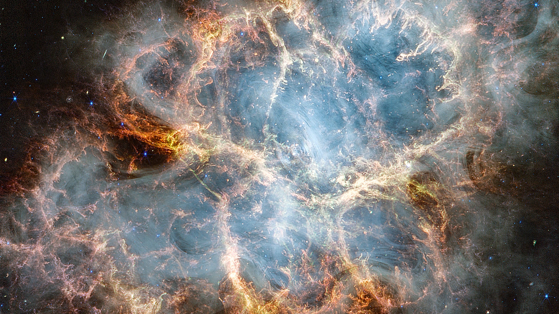 See JWST's Spectacular New View of the Crab Nebula | Scientific American, image size:1920x1080