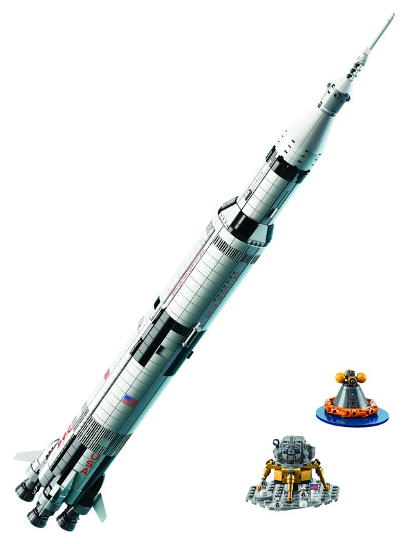 A Saturn V LEGO Set, a Moon Images Exhibit and New Science Books