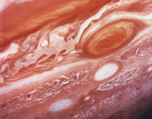 Great Red Spot Helps Explain Jupiter's Warm Upper Atmosphere