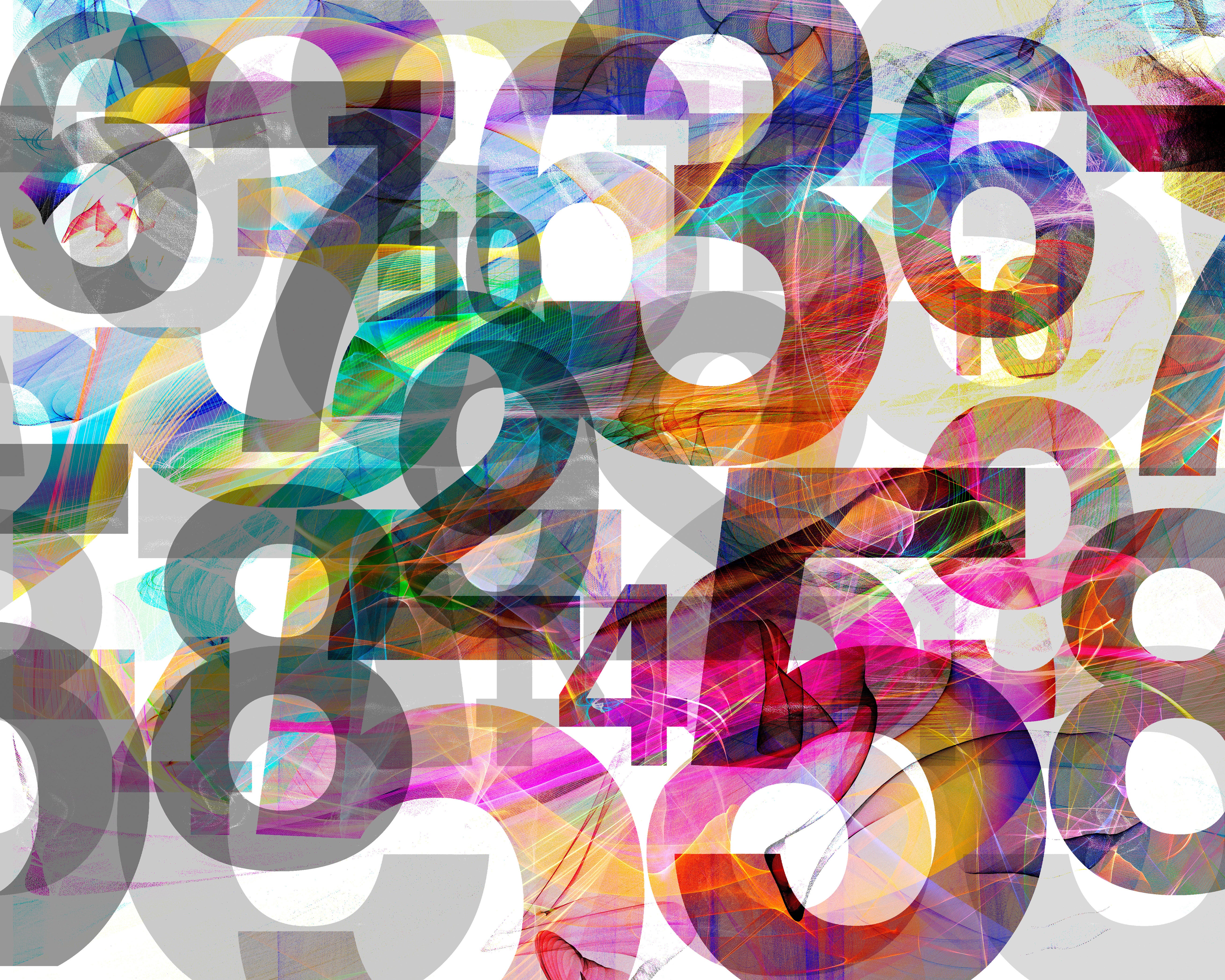 abstract numbers background