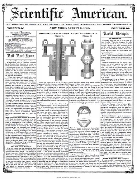 Scientific American Magazine Vol 5 Issue 46