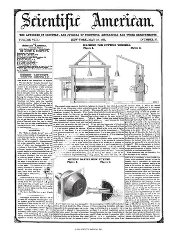 Scientific American Magazine Vol 8 Issue 37