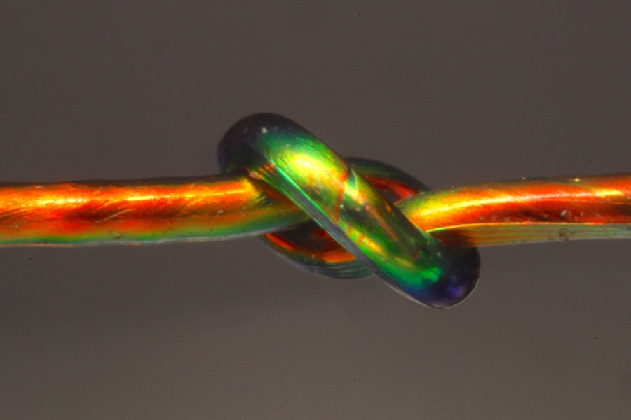 Color-Changing Fibers Unravel a Knotty Mystery | Scientific American