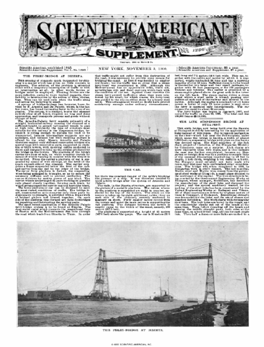 Issue Archive 1900 Scientific American