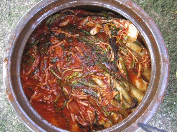 Kimchi in a pot