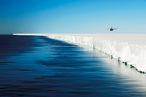 The Ross Ice Shelf is the largest of Antarctica's roughly 300 ice shelves.