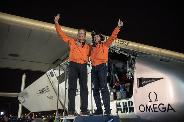 Solar Plane Circles Globe in First for Clean Energy