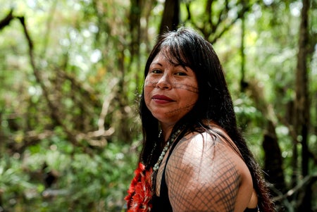 Alessandra Korap Munduruku in the Amazon forest