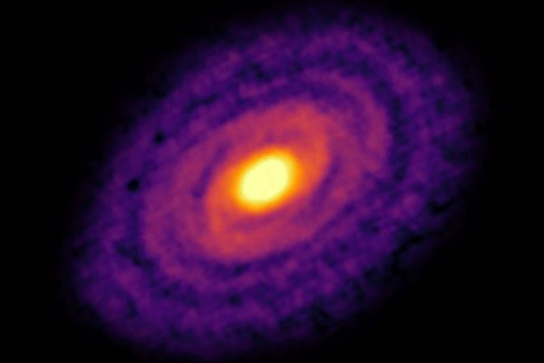 An ALMA image of a protoplanetary disk observed by DSHARP project