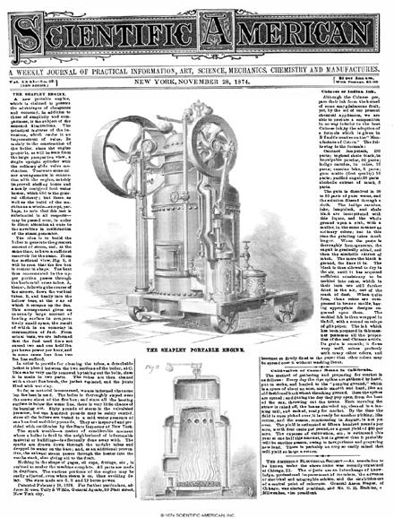 Scientific American Magazine Vol 31 Issue 22