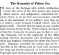 The Humanity of Poison Gas