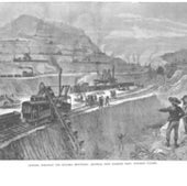 Digging through the Culebra Mountain, 1888: