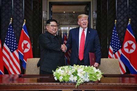Donald Trump and Kim Jong-un