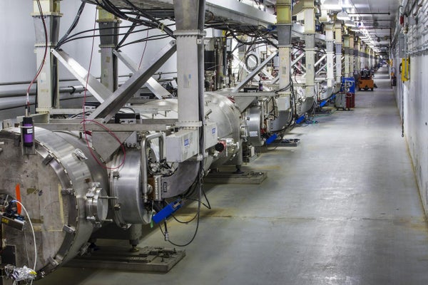 The CEBAF accelerator at the Thomas Jefferson National Accelerator Facility in Newport News, Virginia