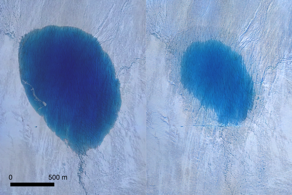Ice streams and lakes under the Greenland Ice Sheet