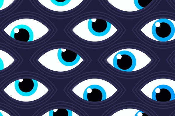 Abstract eye background