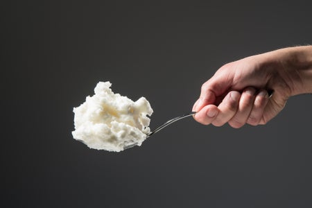 heaping spoonful of food