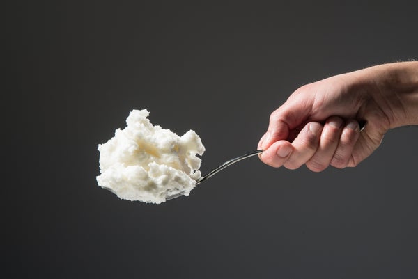 heaping spoonful of food