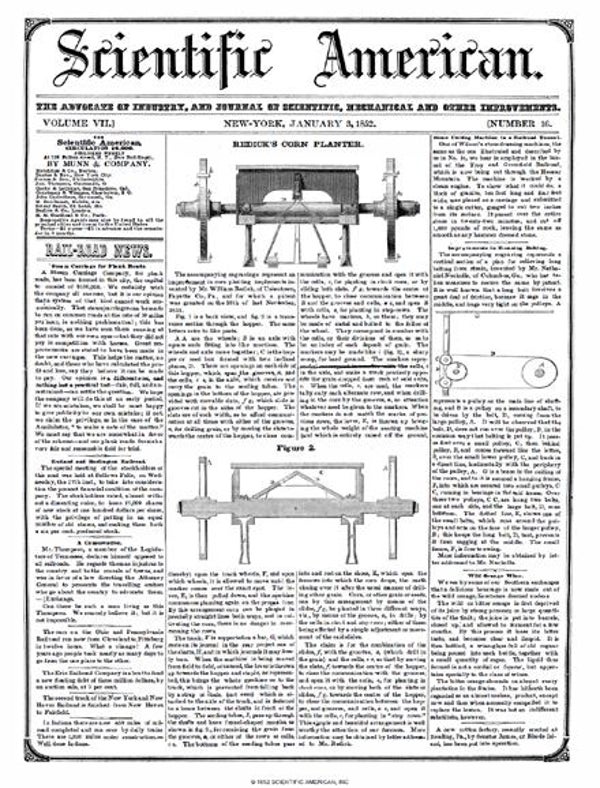 Scientific American Magazine Vol 7 Issue 16