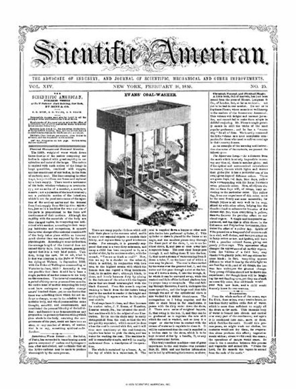 Scientific American Magazine Vol 14 Issue 25